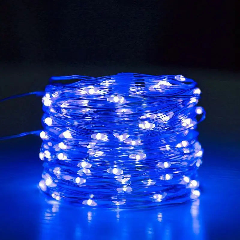 12/22/32M Solar LED Fairy String Lights Waterproof Outdoor Garland Lamp Christmas Party Garden Patio Wedding Festival Decoration