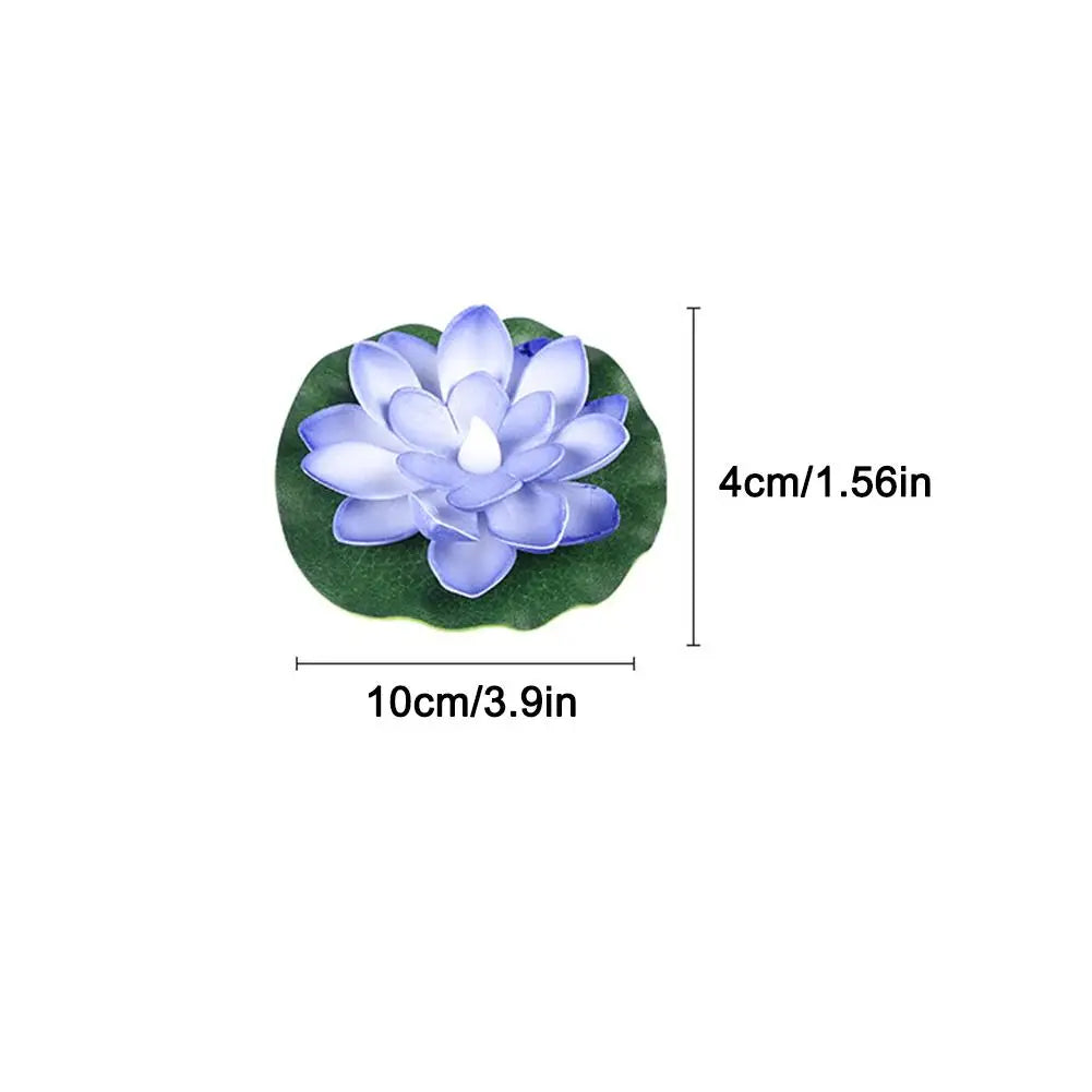 Lotus Night Light Floating Water Flower  Lotus Sensor Night Lamp Floating WaterGlow Flower Lamps Garden Decor Festive Wishing
