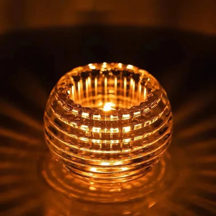 Crystal Tealight Candle Holders Crystal Glass Candlestick Banquet Decorations for Home Wedding Birthday Party and Holidays