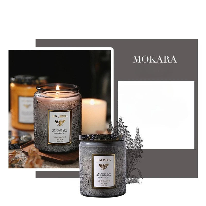 one Fragrant Candle Cans Room Decoration Soy Wax Smokeless Aroma Low Temperature Romantic Oil Fragrance Velas Birthday Candles