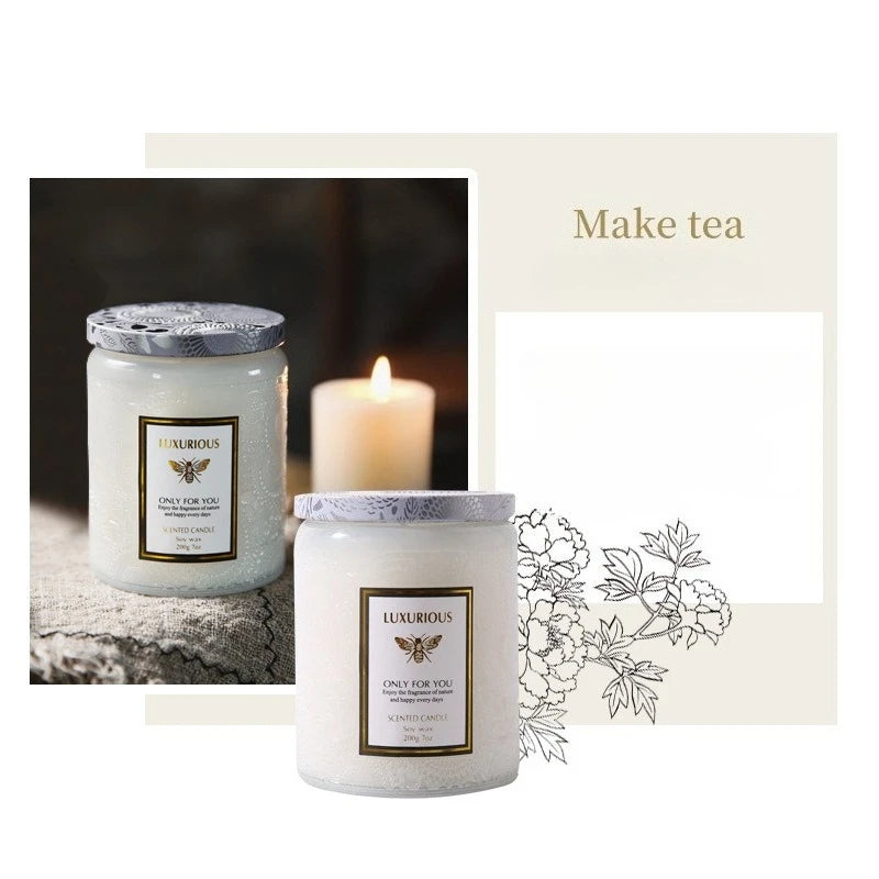 one Fragrant Candle Cans Room Decoration Soy Wax Smokeless Aroma Low Temperature Romantic Oil Fragrance Velas Birthday Candles
