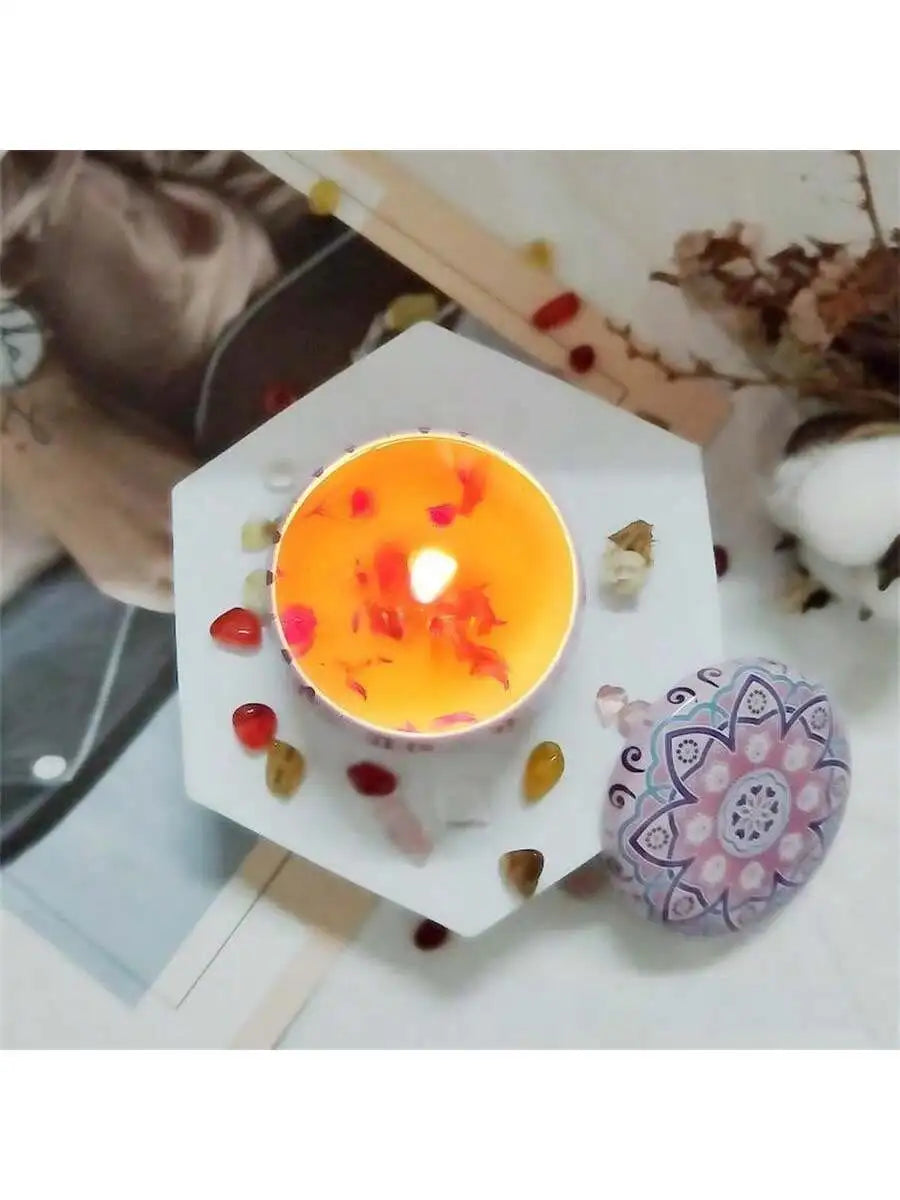 4 cans/set of hot melt wax aromatherapy set, homemade soy candle cup, flower candles for wedding and holiday decoration