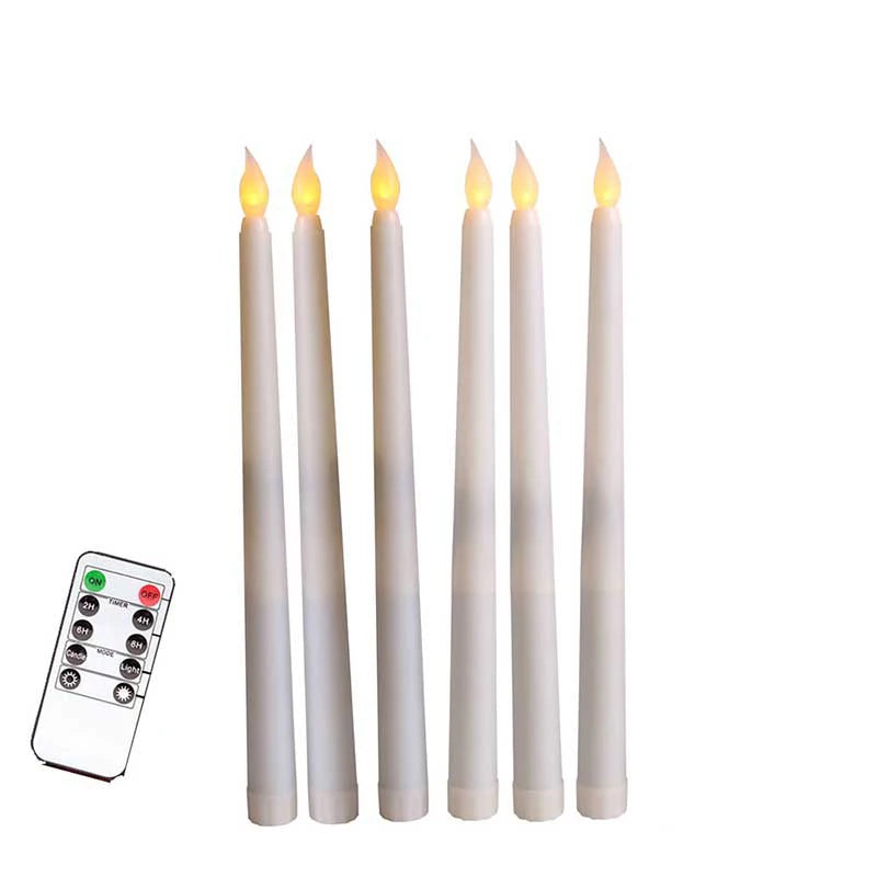 Wedding LED Flameless Taper Candles 11inch/28cm Battery Operated Fake Flickering Realistic Window Candlesticks For Holiday