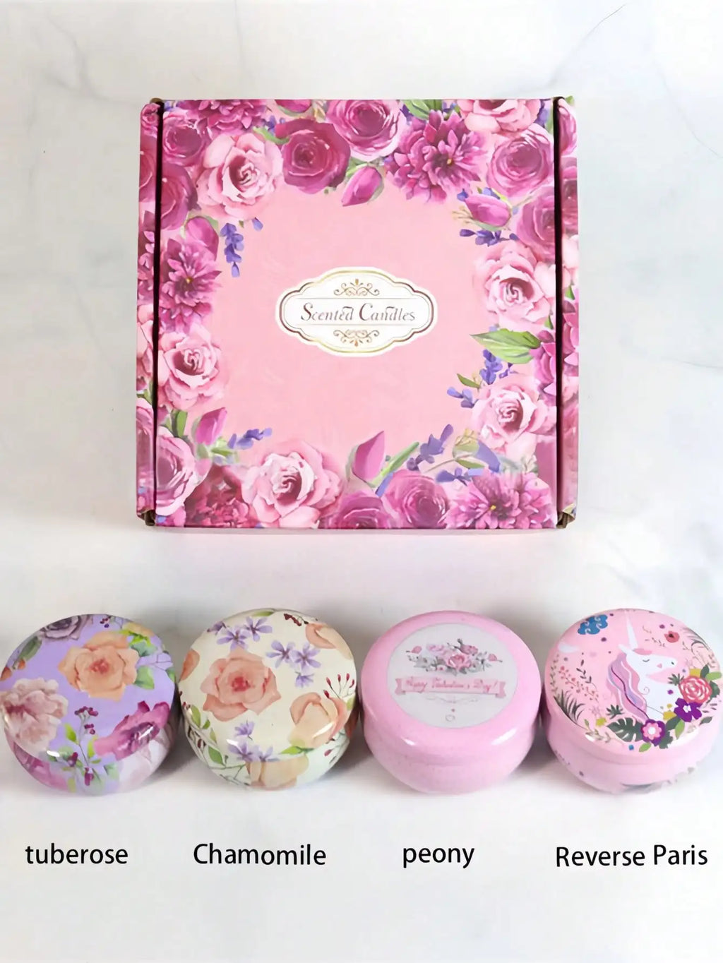 4 cans/set of hot melt wax aromatherapy set, homemade soy candle cup, flower candles for wedding and holiday decoration