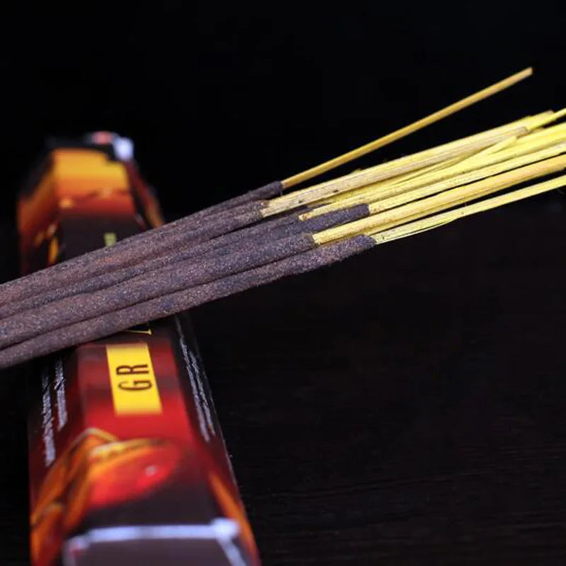 India Incense Amber Aroma Incense Stick Original Imported Big Box Air Clean Fragrance Incense Home Decor