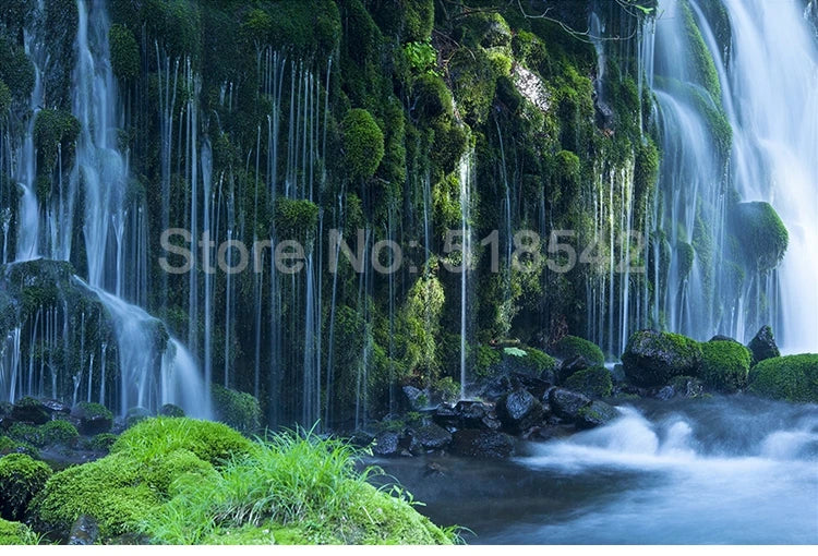 Waterfall Landscape Custom 3D Photo Wallpaper Natural Scenery Wall Murals Decals Home Decor Wallpaper Roll For Bedroom Walls