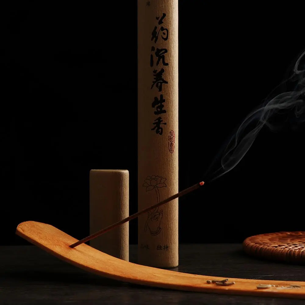 Retro Wooden Carving Incense Holder Incense Burner with Ash Catcher Insense Stick Holder/Incense Tray for Stick Home Decoration