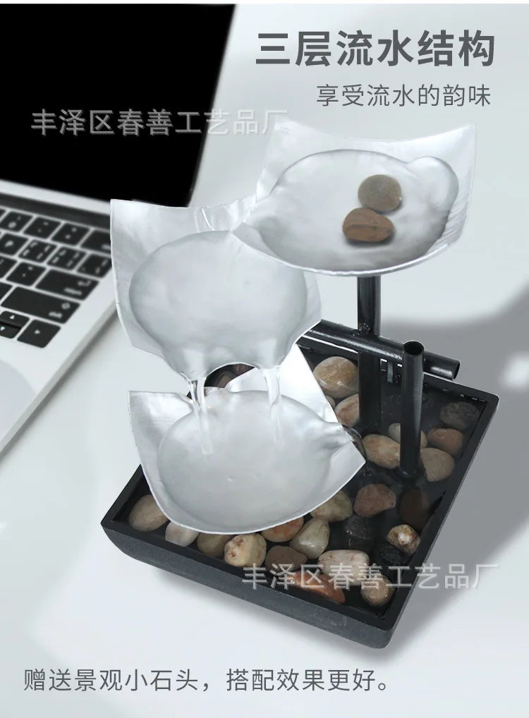Water Decoration Tabletop Fountain Crafts Office Water Fountain Feng Shui Decoration Home Accessories