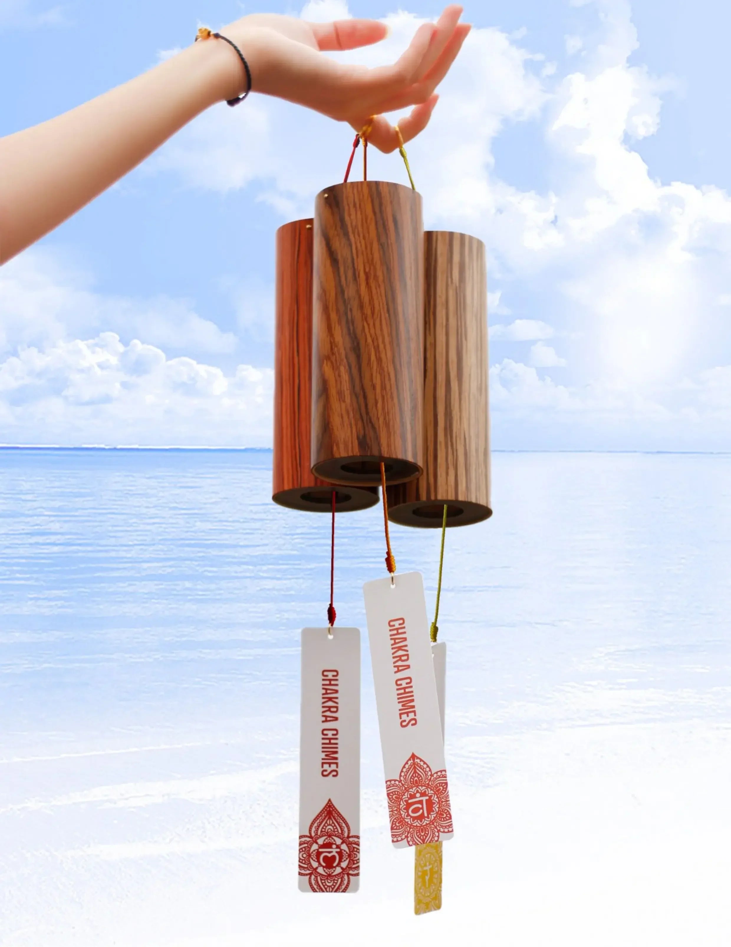 Meditation Wood Wind Chimes Landscape Sound Bell Wall Mounted Relax Chord Wind Chime Musical Instruments Sounds Accessories