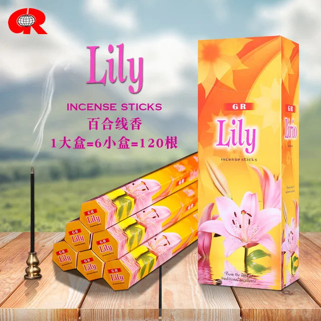 T68 20 Sticks Fragrances India Incense Stick Handmade Aromatherapy Sticks Sandalwood Lavender Meditation Incenses