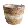 Seagrass Basket Planters Rattan Flower Basket Indoor Outdoor Plant Containers Home Decoration Flower Handmade Basket