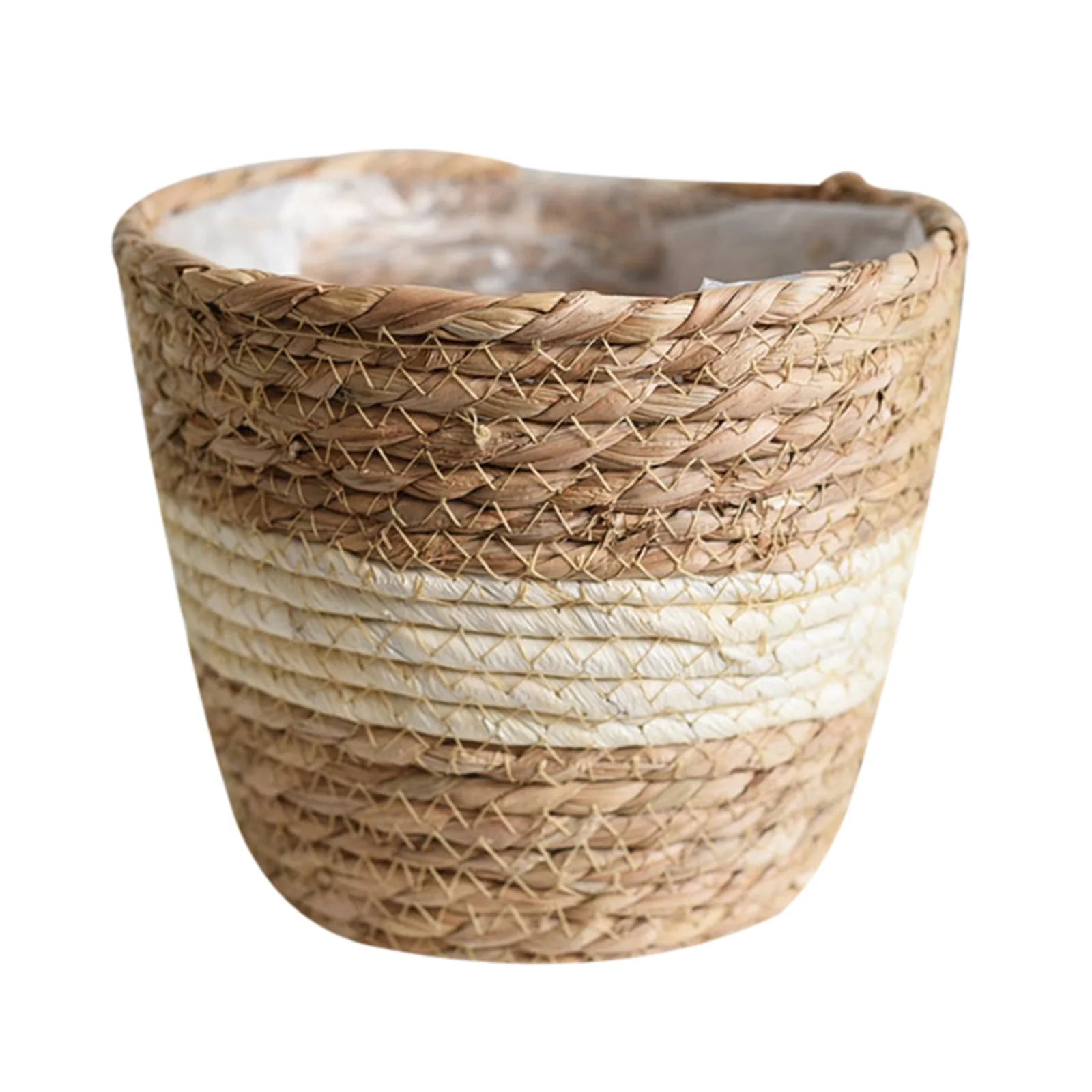 Seagrass Basket Planters Rattan Flower Basket Indoor Outdoor Plant Containers Home Decoration Flower Handmade Basket