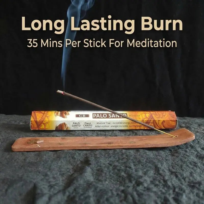 6 Sets of 120 Indian Incense Sticks Palo Santo Lavender Jasmine Meditation Fresh Air Scent Aroma Home Long-Lasting Fragrance