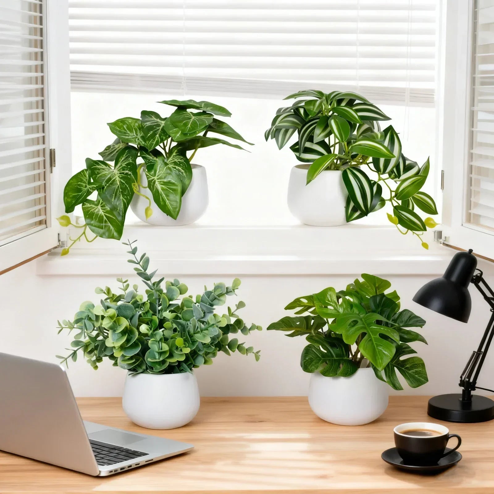 Top Quality Artificial Green Potted Plants for Daily Home Decor Ideal for Windowsills And Desktops