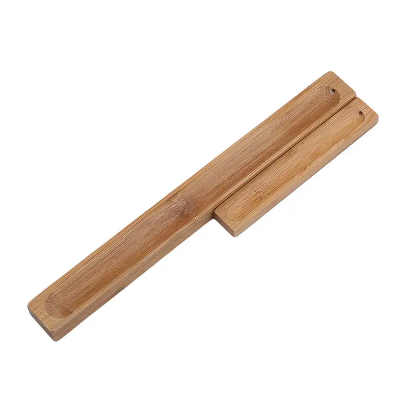 Useful Bamboo Material Stick Plate Incense Holder Fragrant Ware Stick Incense Burner Bamboo Line Incense Burner High Quality