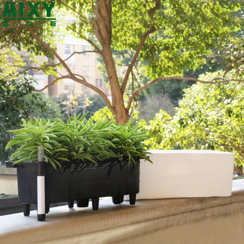 Rectangular Planter Garden Planter with Water Level Indicator Garden Plant Pot Indoor Plants Flowers Planter Decorative Planter