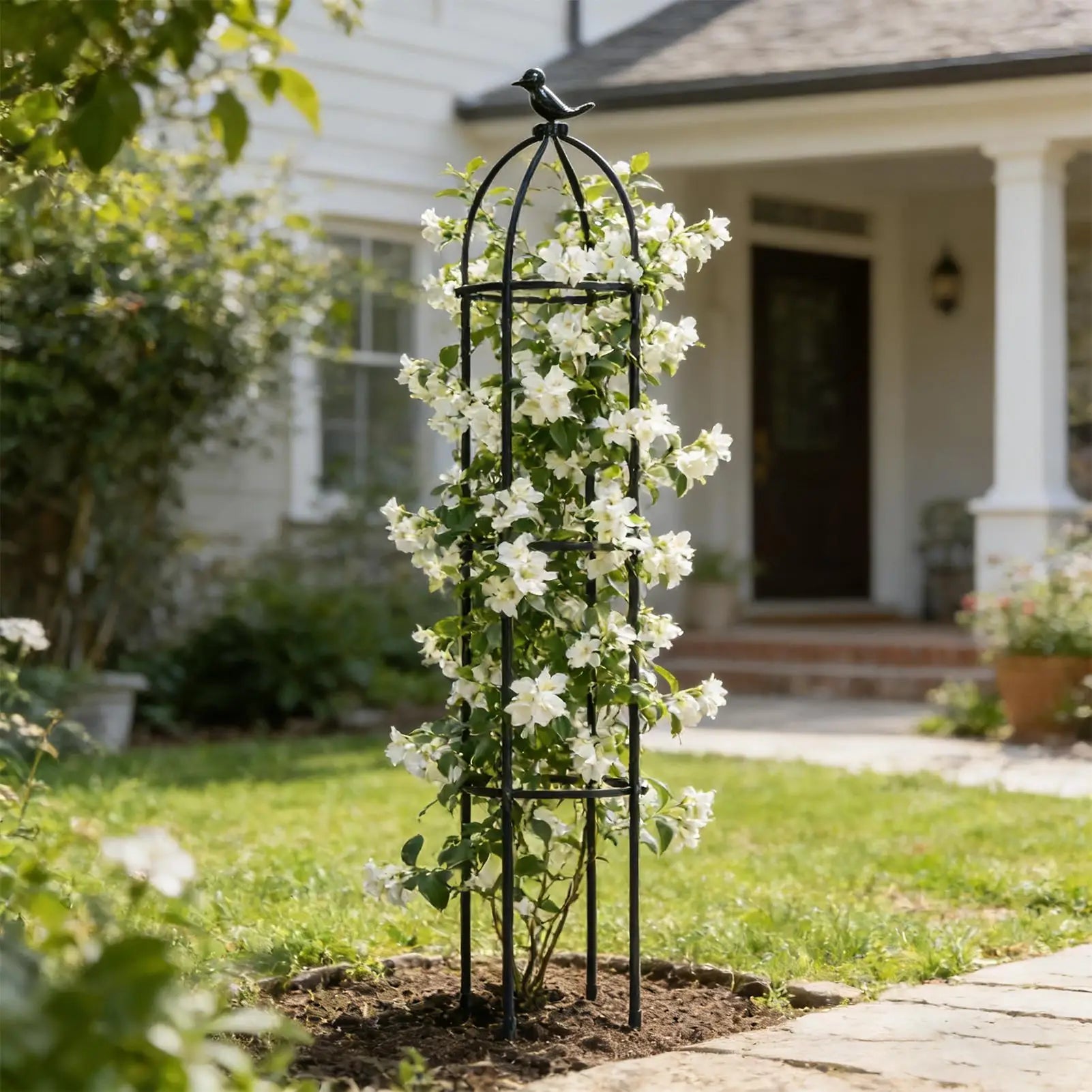 Plant Trellis Outdoor Decorative Frame Supports Plant Stakes for Indoor for Outdoor Indoor Rose Clematis Vegetable Fruit
