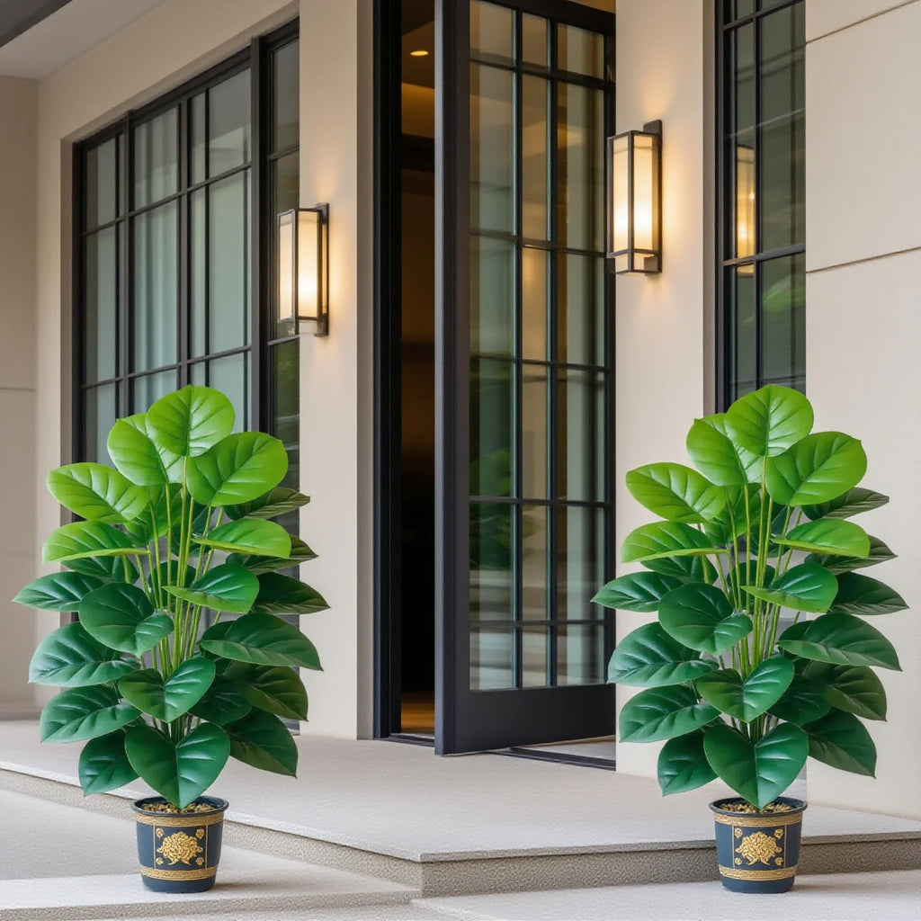 Large Artificial Pothos Plant with 24 Leaves, Tall Faux Greenery in Pot for Indoor Outdoor Decor, Perfect for Living Room, Offic