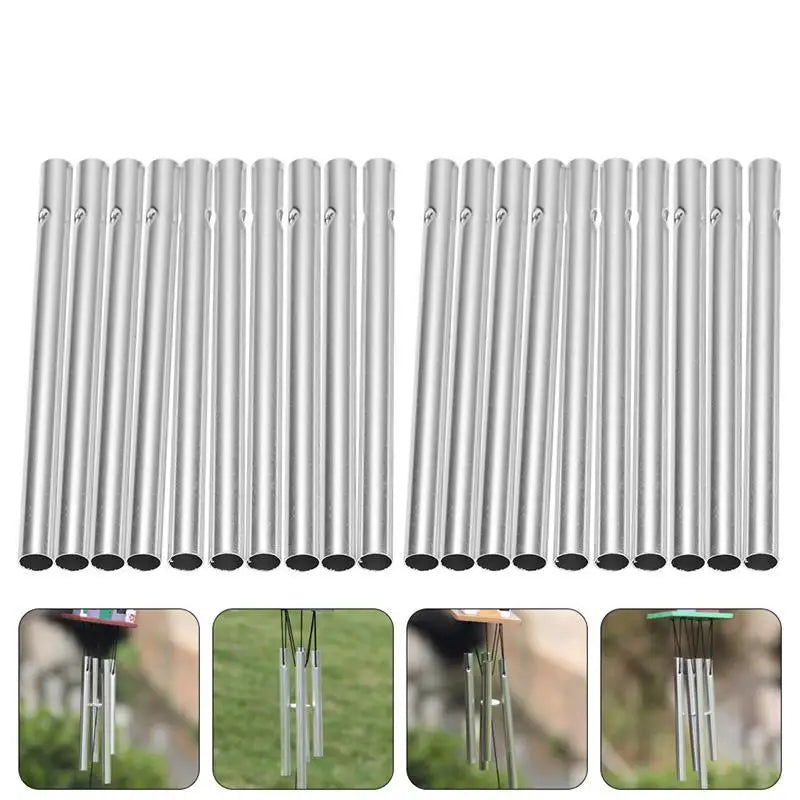 Wind Chime Diy Tubes Ring Chime Pendant Chimes Hanging Metal Set Outdoor Replacemeent For Windchimes Empty