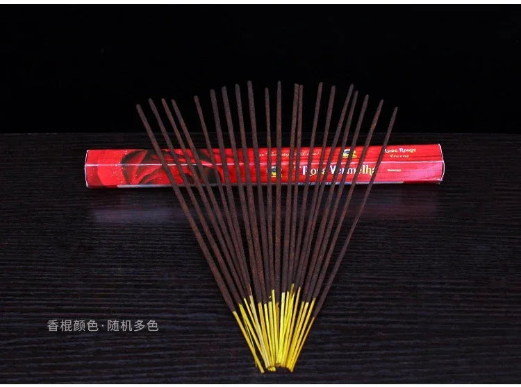 G R 20 Sticks Indian Incense CHENDAN Meditation Lavender Yoga Rose Jazmin Line Incense Purifying Air Deodorization Aromatherapy