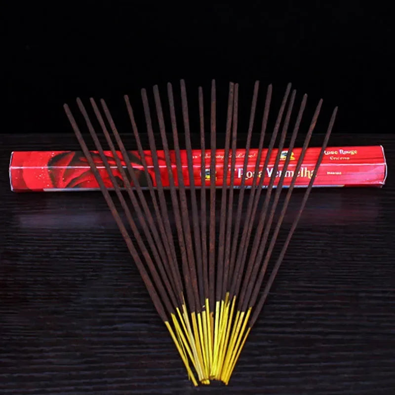 G R 20 Sticks Indian Incense CHENDAN Meditation Lavender Yoga Rose Jazmin Line Incense Purifying Air Deodorization Aromatherapy