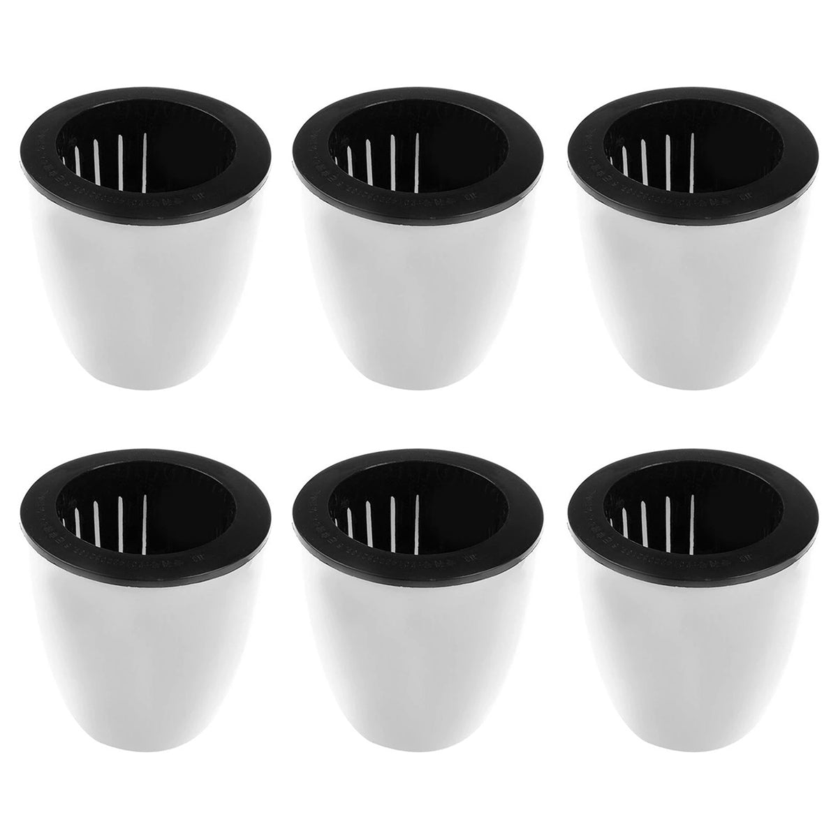 6Pcs Self Watering Pots With Cotton Rope for Indoor Plants 4.7 Inch Self Watering Flower Pot Decorative Garden PP Planter