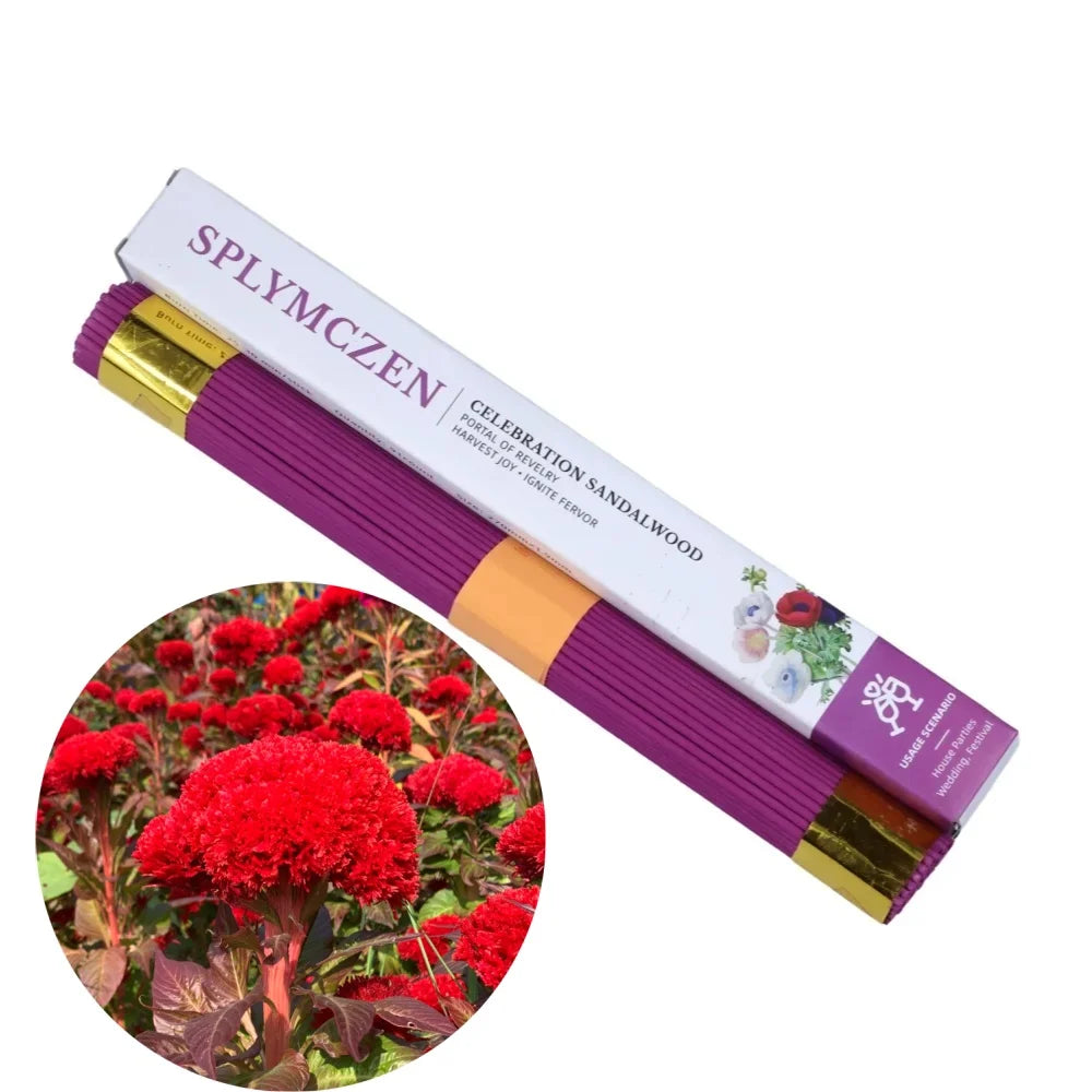 Natural Sandalwood Incense Sticks for Home | Calming Meditation, Yoga, Prayer, Blessing Ceremony, Buddha Worship |  Long-Lasting