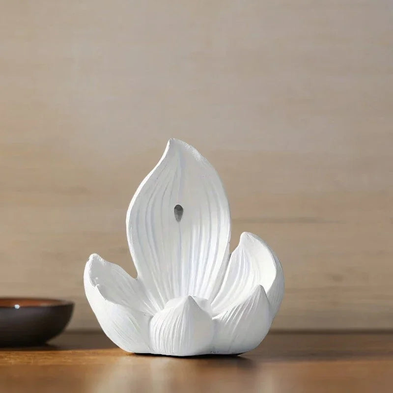 Incense Burner Stick Holder Buddhism Lotus Line Incense Plate Sandalwood Coil Base Temples Yoga Studios Home Decoration