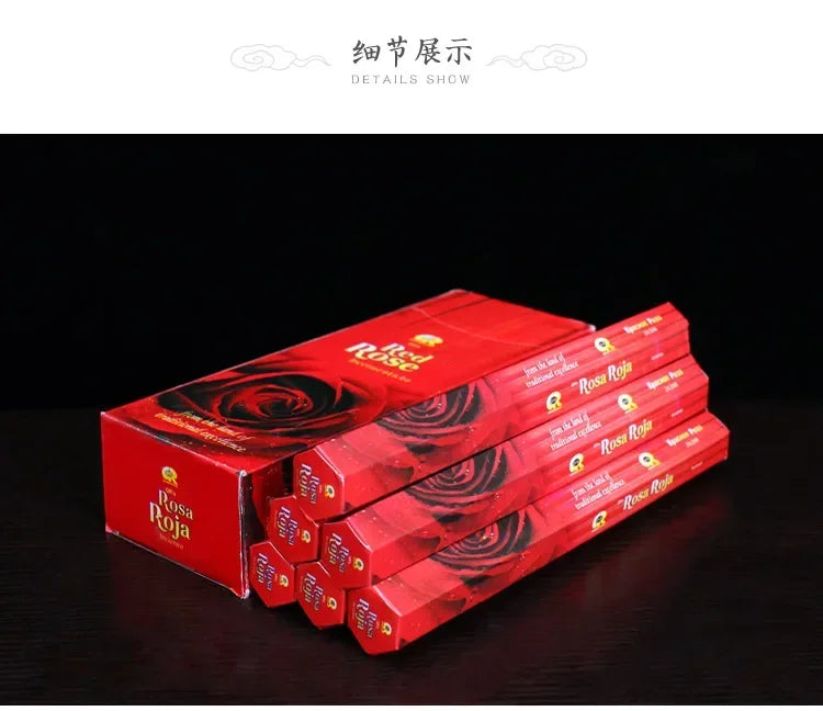 G R 20 Sticks Indian Incense CHENDAN Meditation Lavender Yoga Rose Jazmin Line Incense Purifying Air Deodorization Aromatherapy