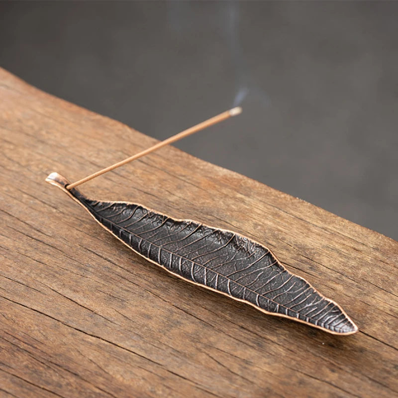 Boat Old Men Fishing Incense Stick Creative Leafs Censer Incense Holder Aromatherapy Ornament Home Indoor Incense Burner