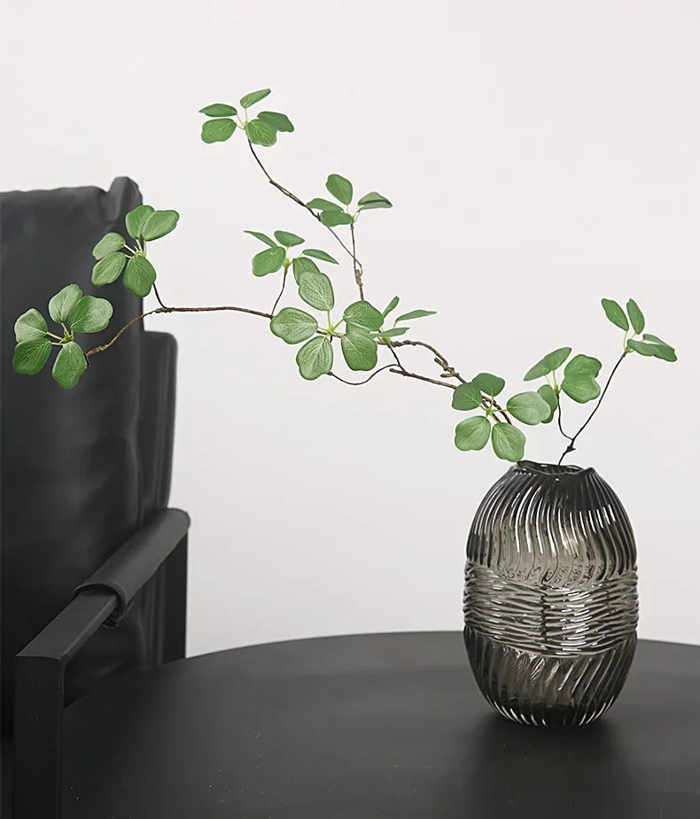 Artificial Plants Guanyin Lotus Leaf 90cm/35.4in Fresh Pastoral Style Home Decoration Living Room Table Decoration Fake Plants