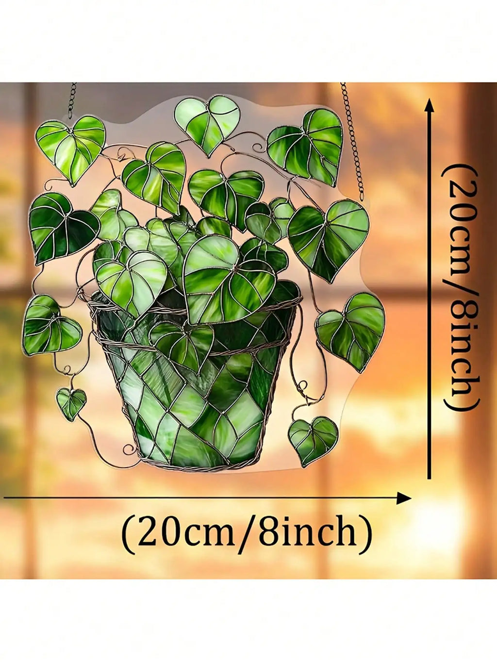 1 piece of green leafy plant sunshade, plant wall art, plant enthusiast gift, indoor garden decoration, home decoration