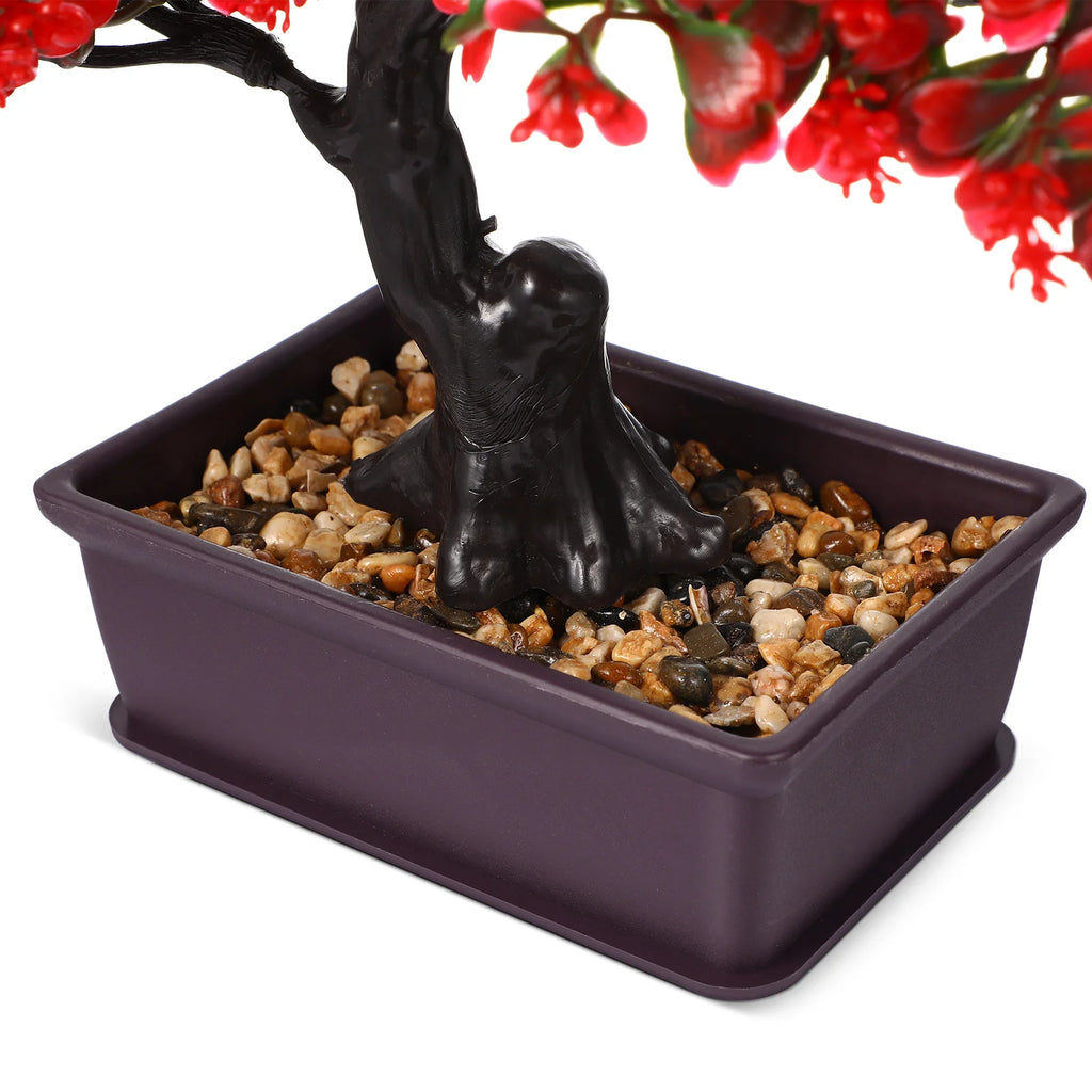 Realistic Artificial Bonsai Tree Indoor Decor Plants Desk Home Office Japanese Pot Artificial Flowers Premium Material Safe
