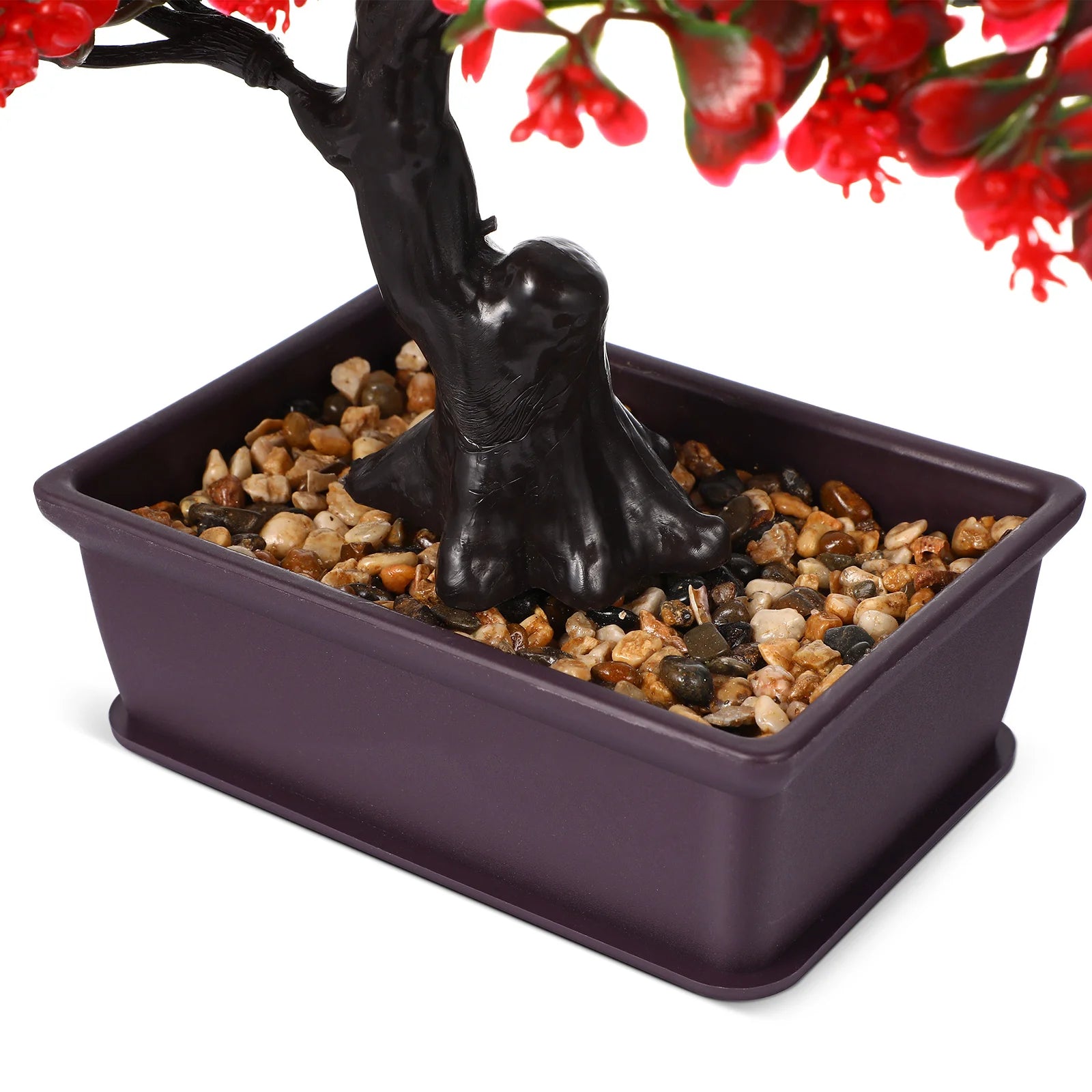 Realistic Artificial Bonsai Tree Indoor Decor Plants Desk Home Office Japanese Pot Artificial Flowers Premium Material Safe
