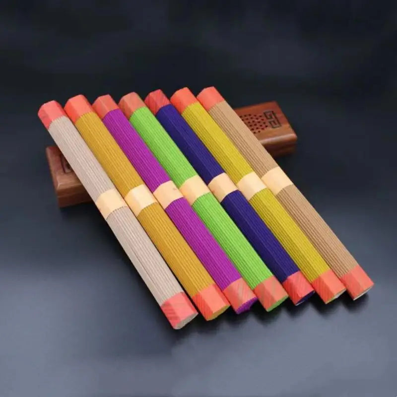 Sandalwood Incense Sticks – 6 Mood Scents for Focus, Yoga, Celebration, Home & Morning | 91 Sticks/Box (~100g)