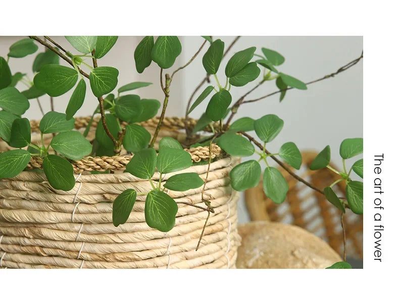 Artificial Plants Guanyin Lotus Leaf 90cm/35.4in Fresh Pastoral Style Home Decoration Living Room Table Decoration Fake Plants