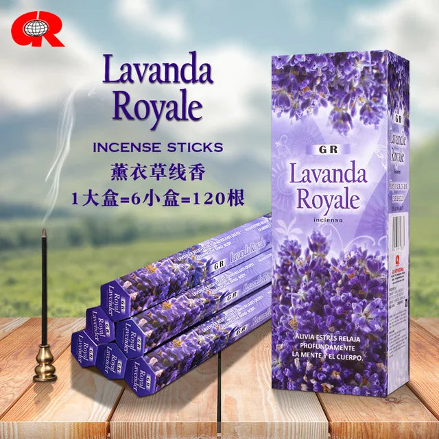 T68 20 Sticks Fragrances India Incense Stick Handmade Aromatherapy Sticks Sandalwood Lavender Meditation Incenses