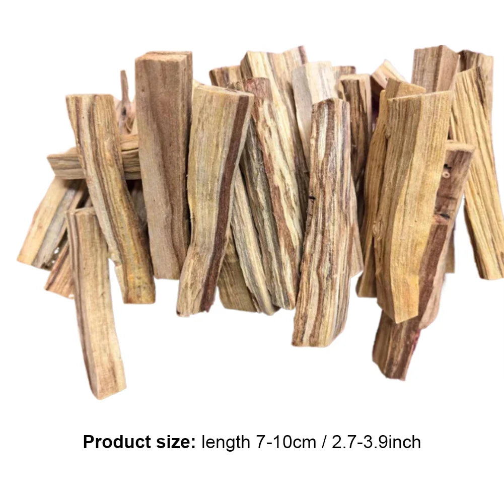 5pcs Palo Santo Natural Incense Sticks Wooden Smudging Stick for Indoor Purifying Yoga Healing Aromatherapy Burn Wooden Strip