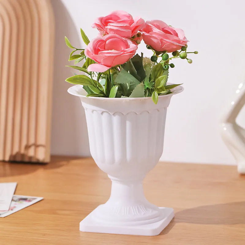 Plastic Succulent Pot, Nordic Minimalist Mini Planter for Desktop, Trending Indoor Flower Container