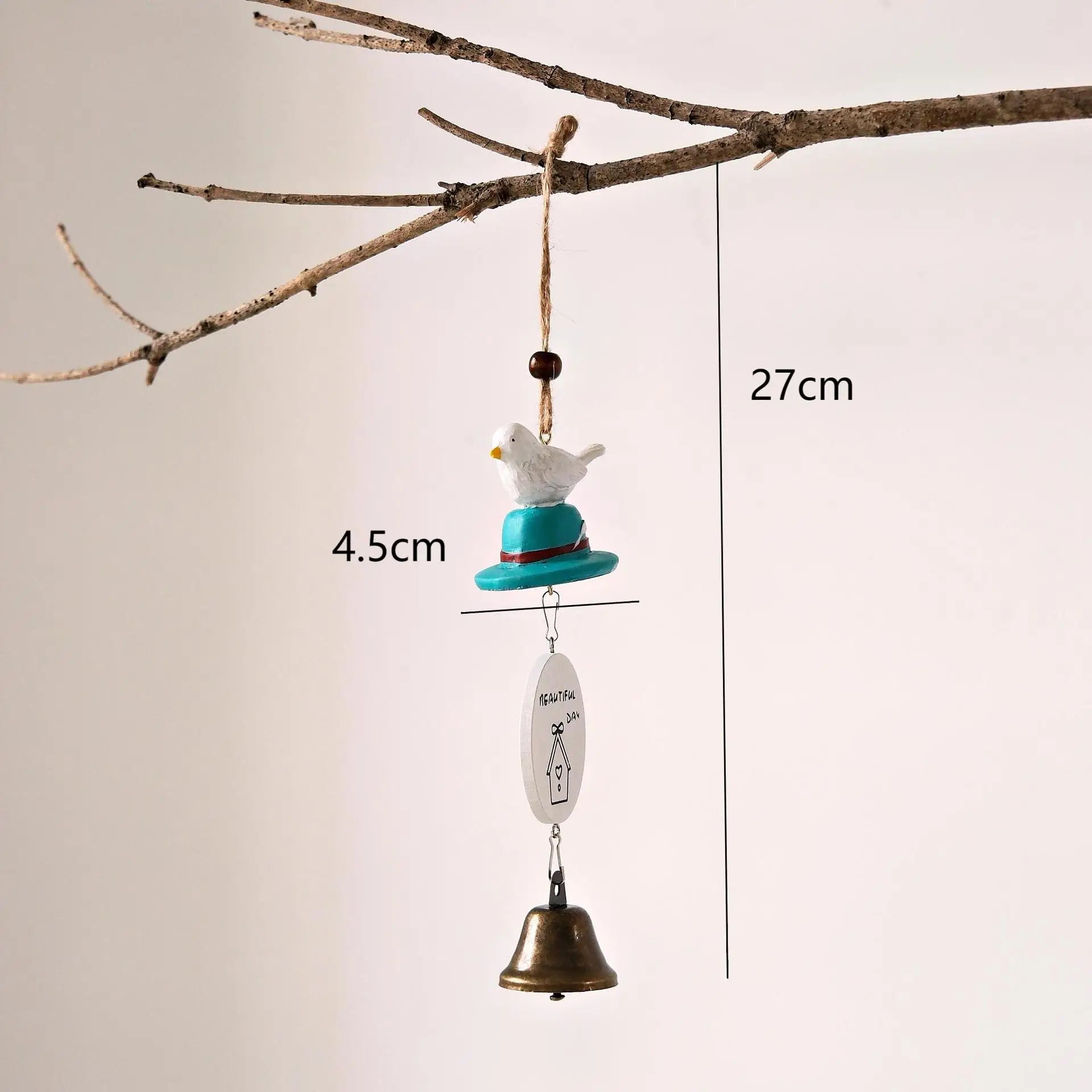 Cartoon Totoro Wind Chime  Resin Hanging Bell Creative Home Decor Wall Ornament Household Goods