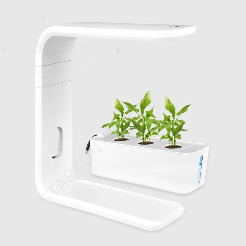 White Indoor Small Home Planter Plant Smart Herb Pot Greenhouse aero Mini Garden Light Gardening Hydroponic Growing Systems