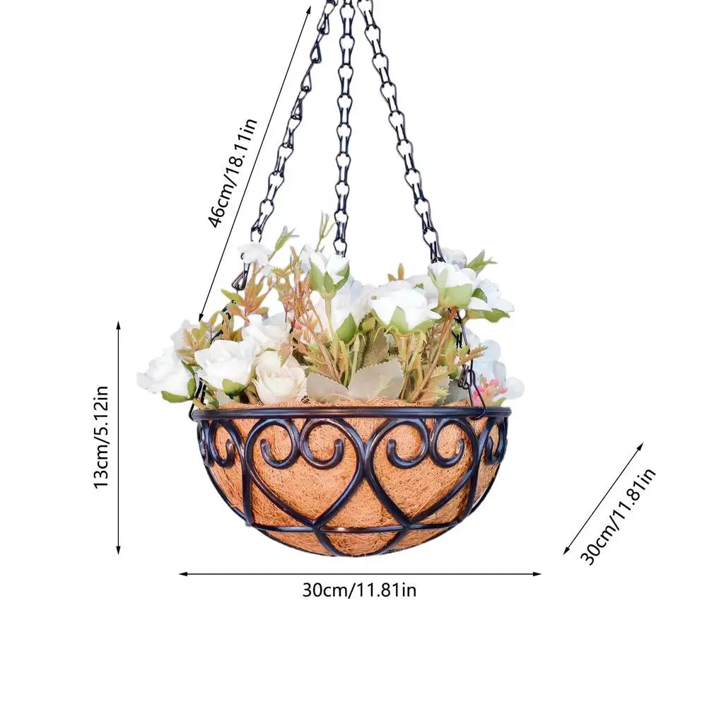 Hanging basket flowerpot coconut palm indoor flower pot hanging basket flower pots hanging plant indoor and outdoor flower pot