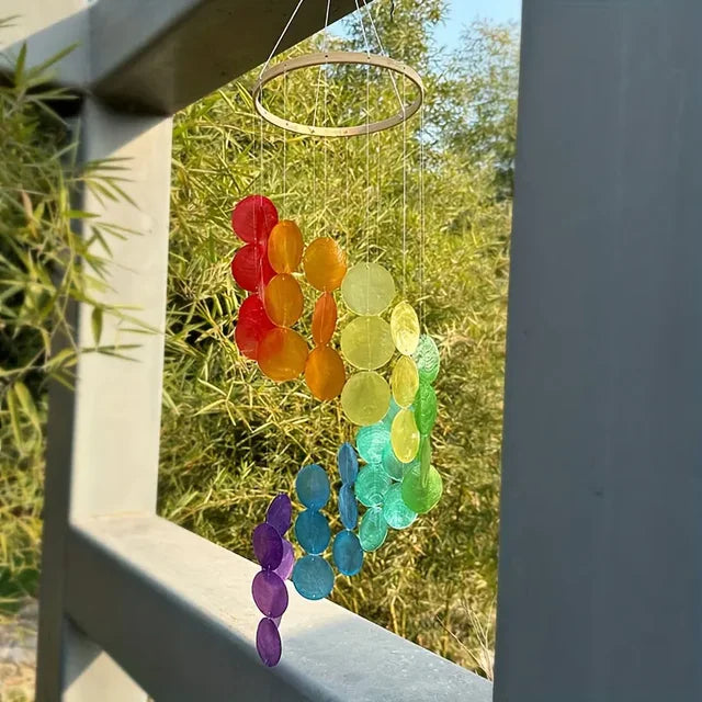 Natural Shell Wind Chimes Creative Dream Catcher Craft Outdoor Yard Welcome Guest Decoration Bedroom（Only wind chime pieces）