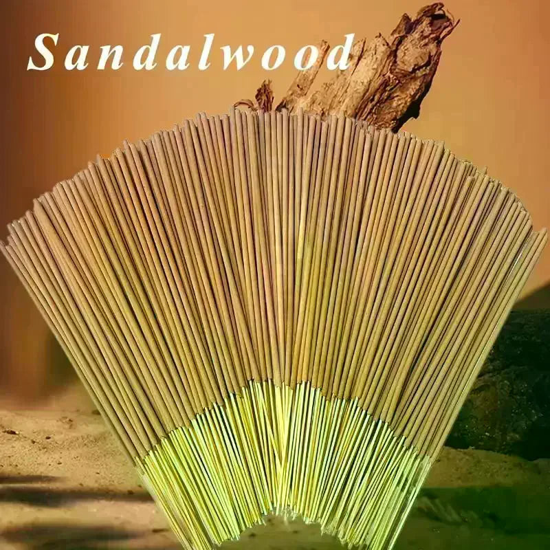 25/50/75/100/150Pcs Sandalwood Incense Sticks 22.0cm Suitable For Yoga Meditation Spa Home Office Fragrance