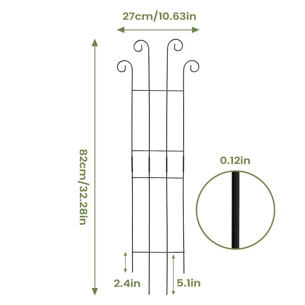 1pcs Plant Trellis Indoor Metal Plant Vertical Growth Trellis Potted Flowers Stakes For Monstera Tomato Flowers Ivy Pots Garden
