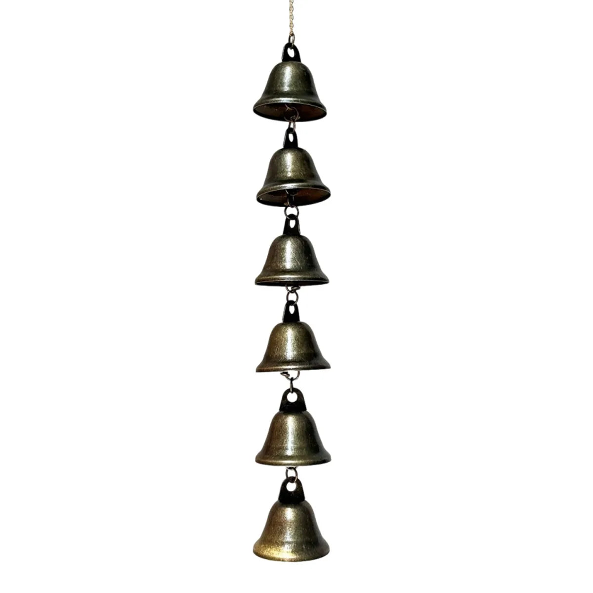 1Pc Metal Wind Chime - Classic Country-Style Iron Bell with Decorative Chain, Suitable for Patios, Gardens, and Walls, No Electricity Required, Home Decoration, Outdoor Wind Chime