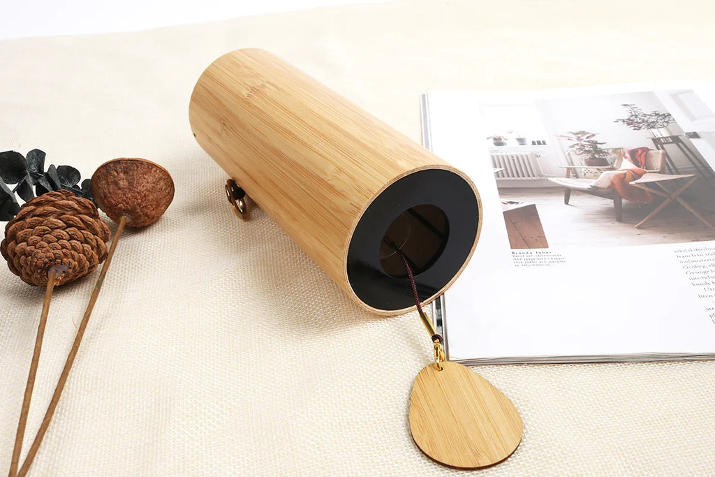 Bamboo Wind Chimes Chords Handmade Musical Windchime Sound Healing Wind Bell Musical Instruments Home Garden Patio Decoration