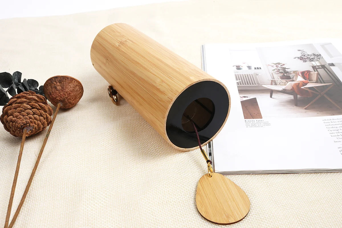 Bamboo Wind Chimes Chords Handmade Musical Windchime Sound Healing Wind Bell Musical Instruments Home Garden Patio Decoration