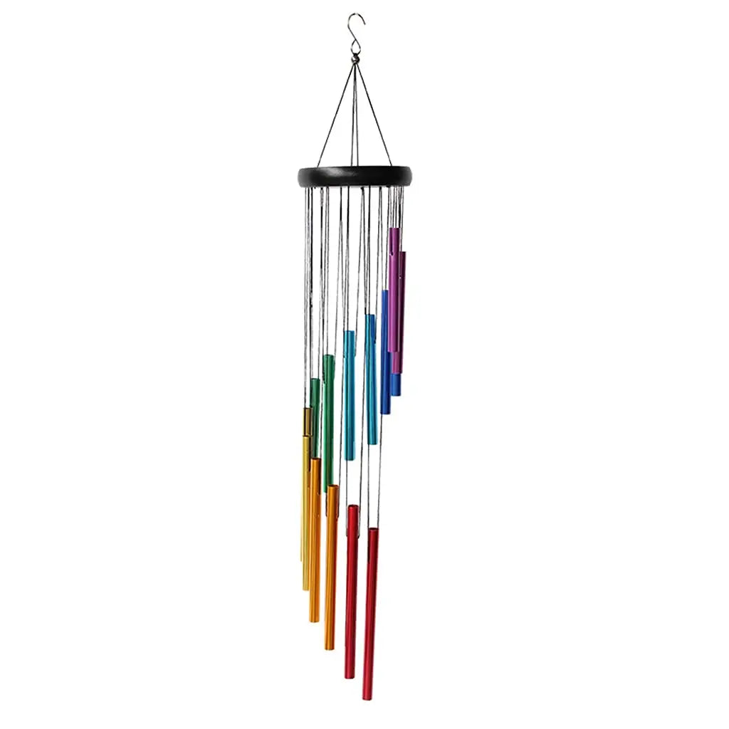 Beautiful and Soothing Musical Wind Chime with 12 Tubes and Bells - Perfect for Relaxation and Meditation