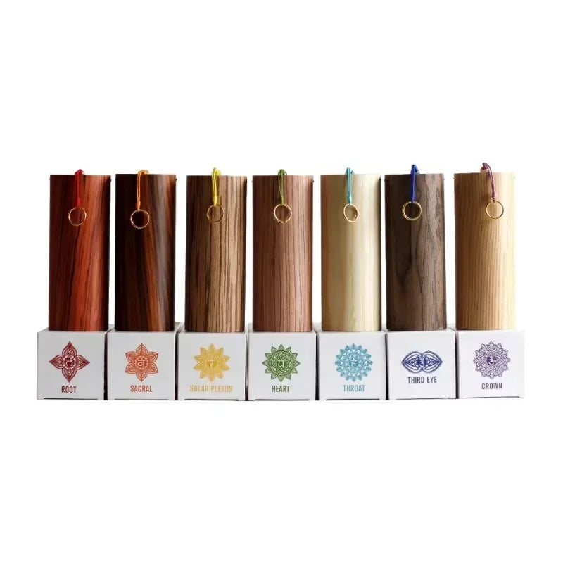 Meditation Wood Wind Chimes Landscape Sound Bell Wall Mounted Relax Chord Wind Chime Musical Instruments Sounds Accessories